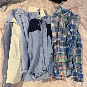 Polo by Ralph Lauren Kids Button Down Shirts - Blue and Multicolor Plaid